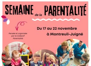 Semaine de la Parentalité – du 17 au 22 novembre à Montreuil-Juigné